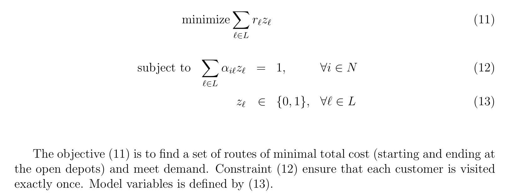 Solving Single Depot Capacitated Vehicle Routing Problem Using Column ...